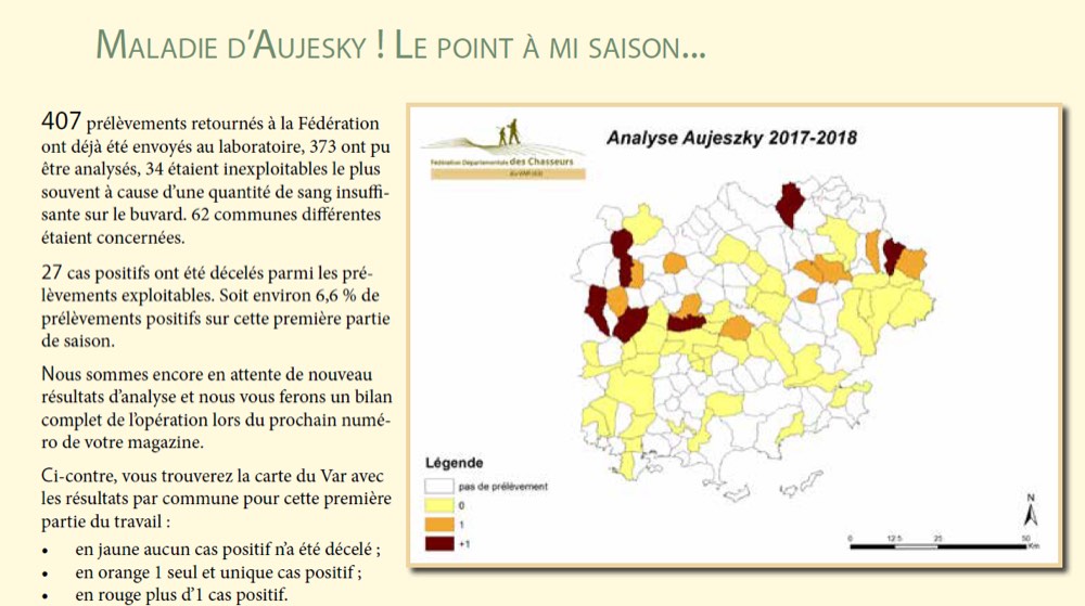 Maladie d'Aujeszky, le point à mi saison