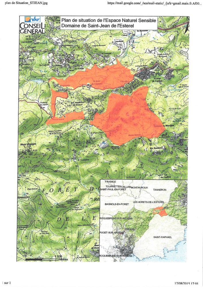 LIMITES TERRITOIRE SAINT JEAN DE L’ESTÉREL